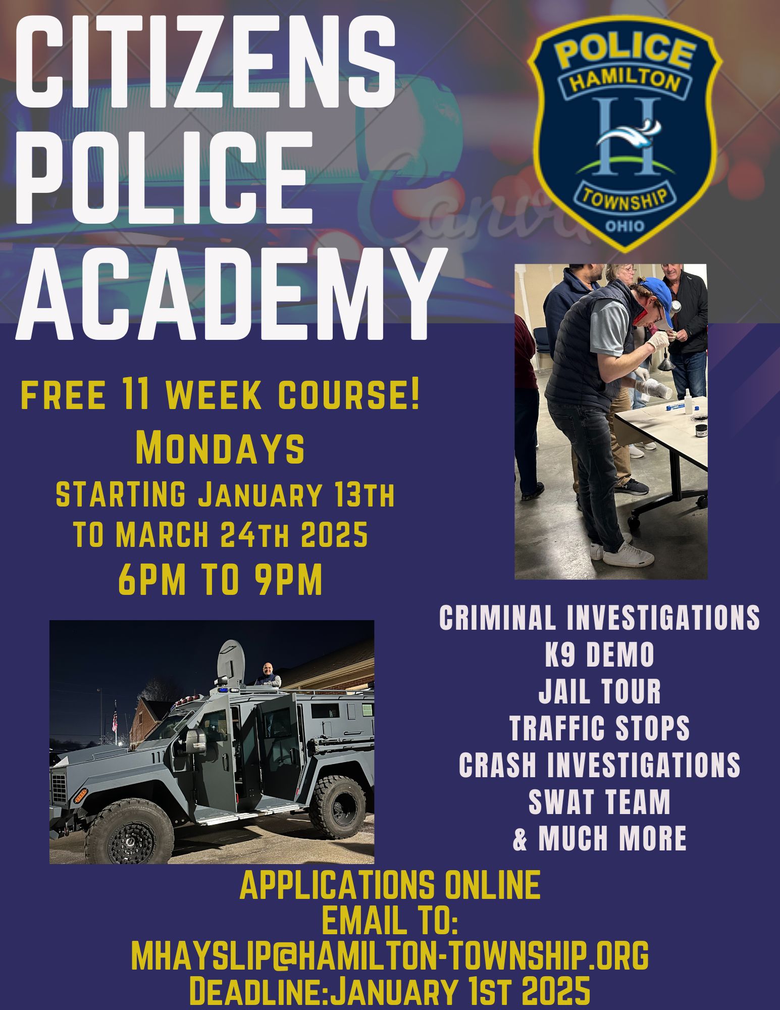 Citizen Police Academy 2025